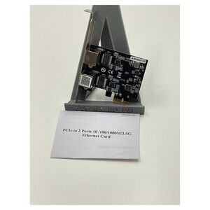 IO Crest 2-Port 2.5G‎ PCIe Ethernet Network Card SD-PEX24066